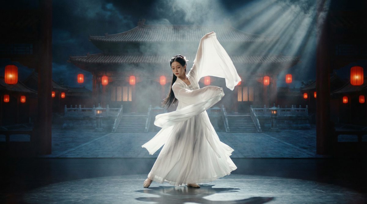 羞羞色漫古典舞蹈视频《月下飞天》